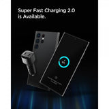 Spigen autolaturi PowerArc ArcStation Dual Port 75W musta