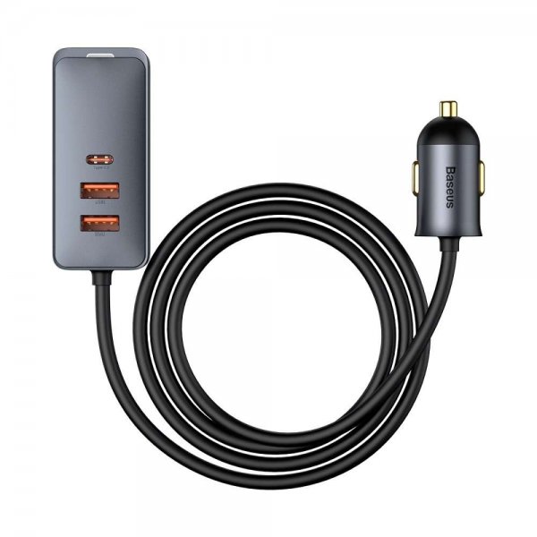 Baseus Autolaturi Share Together 120W 2 USB-A & 2 USB-C Musta