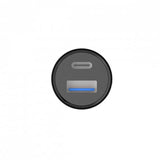 Gear Autolaturi USB-C PD 30W + USB-A QC18W Musta