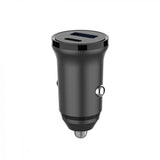 Gear Autolaturi USB-C PD 30W + USB-A QC18W Musta