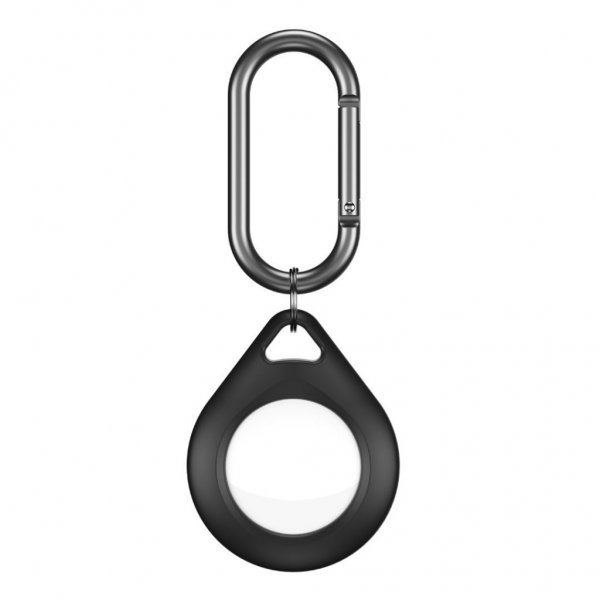 KeyBudz AirTag -suojakuori Secure Dock 4 kpl, musta