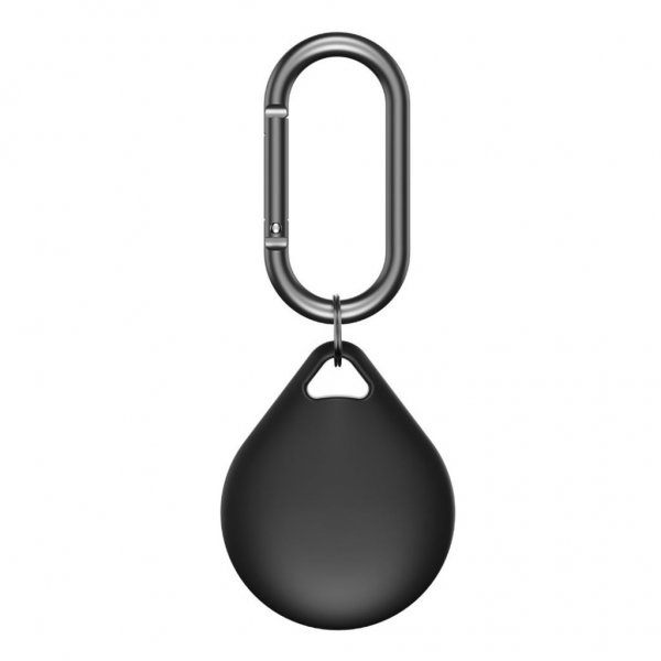 KeyBudz AirTag -suojakotelo Secure Dock 2 kpl, musta
