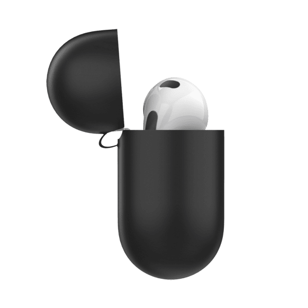 KeyBudz PodSkinz Elevate Series Airpods 3 -kuori, silikonia, musta