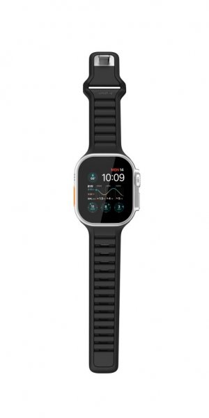KeyBudz Apple Watch 44/45/46mm/Apple Watch Ultra -ranneke Journey Carbon Black