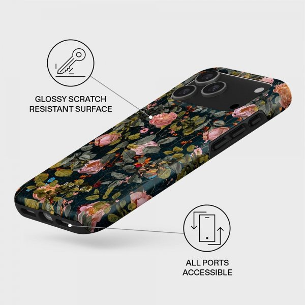 Burga iPhone 17 Pro Tough MagSafe -suojakuori, Bloomy Garden