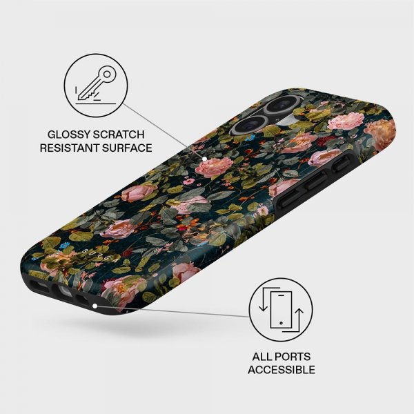 Burga iPhone 17 -kuoret Tough MagSafe Bloomy Garden