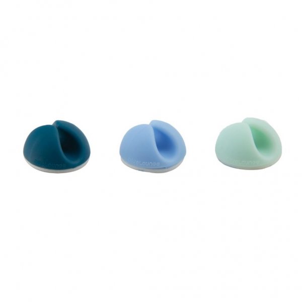 Bluelounge CableDrop Mini Ombre - 9 kappaleen pakkaus, sininen