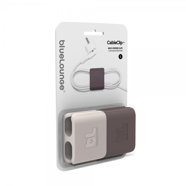 Bluelounge CableClip Kaapelipidike Large Harmaa