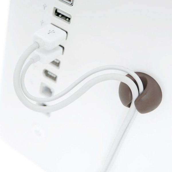 Bluelounge CableDrop Johdonpidike 6 kpl Musta