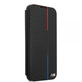 BMW Samsung Galaxy S22 Kotelo Triangle Pattern & Tricolor Stripe Musta