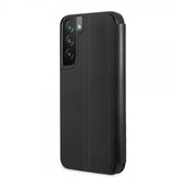 BMW Samsung Galaxy S22 Kotelo Triangle Pattern & Tricolor Stripe Musta