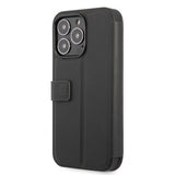 BMW iPhone 13 Pro -kotelo Tricolor Carbon Effect musta