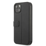 BMW iPhone 13 Kotelo Tricolor Carbon Effect Musta