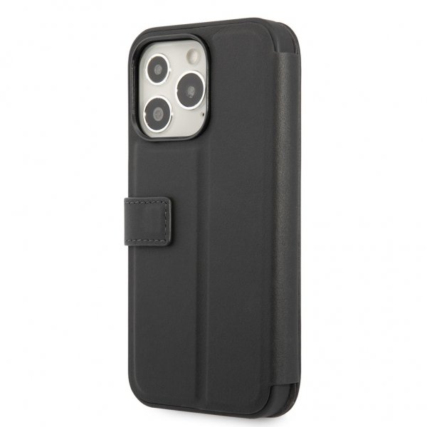 BMW iPhone 13 Pro Max Kotelo Tricolor Carbon Effect Musta