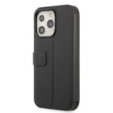 BMW iPhone 13 Pro Max Kotelo Tricolor Carbon Effect Musta