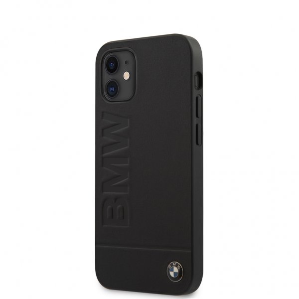 BMW iPhone 12 Mini Kuori Logokaiverrettu Musta