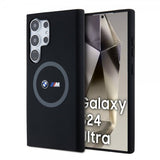 BMW Samsung Galaxy S24 Ultra Kuori painetuilla logoilla MagSafe Musta