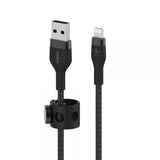 Belkin BOOST CHARGE USB-A–LTG-punottu silikoni 1 m, musta
