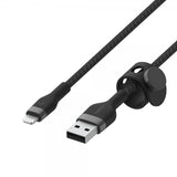 Belkin BOOST CHARGE USB-A–LTG-punottu silikoni 1 m, musta