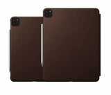 Nomad iPad Pro 12.9 (sukupolvi 4/5/6) Modern Leather Folio -suojakotelo, Rustic Brown