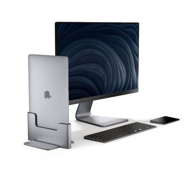 Brydge Vertical Dock 15-tuumaiselle MacBook Prolle, hopea