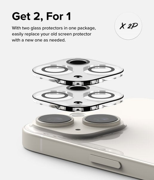 Ringke iPhone 15/iPhone 15 Plus kamerasuojalasi 2 kpl
