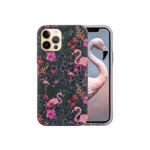 dbramante1928 iPhone 13 Pro -suojakuori Capri Tropical Flamingo
