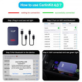 Carlinkit 4.0 Apple Carplay/Android Auto Langaton Adapteri