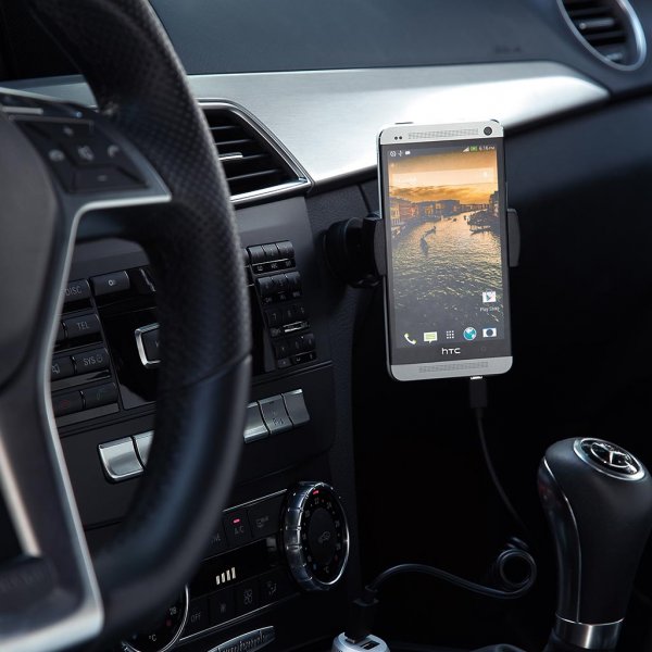 Just Mobile Billaddare USB Highway Max Svart Silver