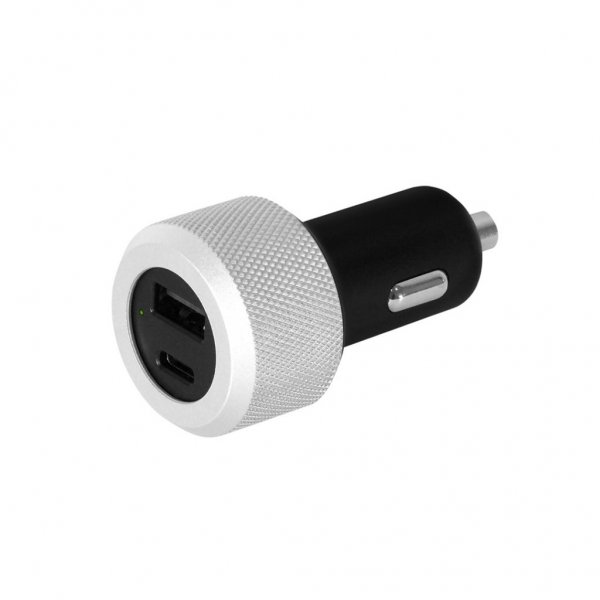 Just Mobile Highway Turbo - autolaturi USB-C–Lightning-kaapelilla