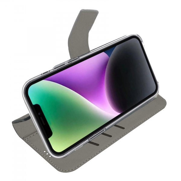 Celly iPhone 16e/17e -suojakotelo, Wally Wallet Case, musta