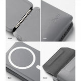 Ringke Korttipidike Jalusta Tasku MagSafe Vaaleanharmaa