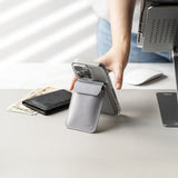 Ringke Korttikotelo Stand Wallet Magnetic MagSafe Light Gray
