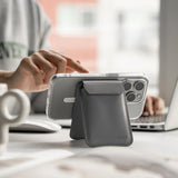 Ringke Korttikotelo Stand Wallet Magnetic MagSafe Light Gray