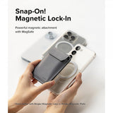 Ringke Korttikotelo Stand Wallet Magnetic MagSafe Light Gray