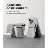Ringke Korttikotelo Stand Wallet Magnetic MagSafe Light Gray
