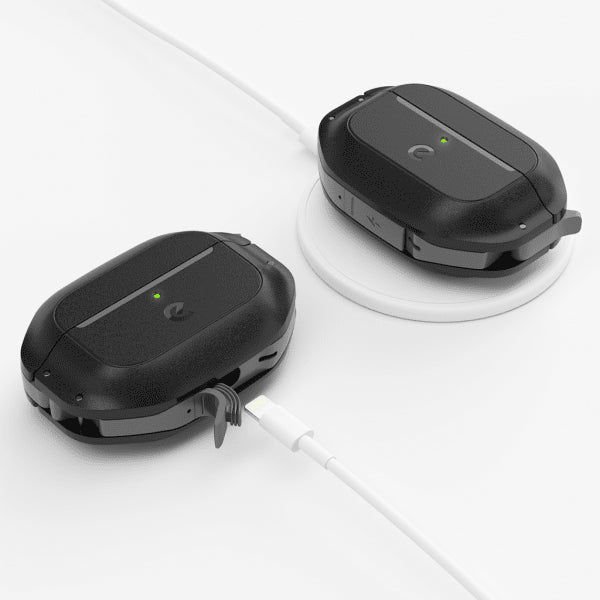 KeyBudz AirPods Pro 2 kuoret Element Series Carbon Black