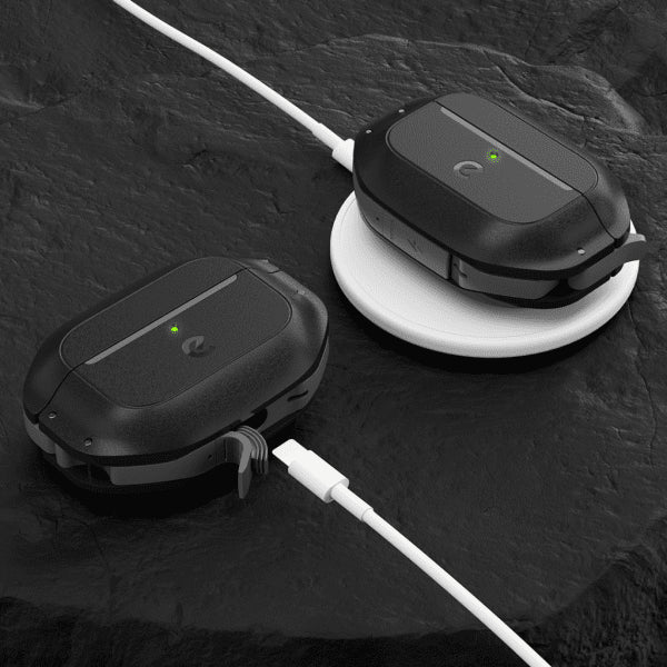 KeyBudz AirPods Pro 2 kuoret Element Series Carbon Black