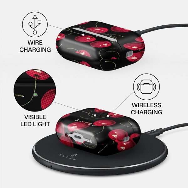 Burga AirPods Pro 3 -kuoret, Cherrybomb-muotoilu