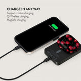 Burga Powerbank MagSafe 5000 mAh Cherrybomb Metallinharmaa