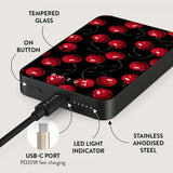 Burga Powerbank MagSafe 5000 mAh Cherrybomb Metallinharmaa