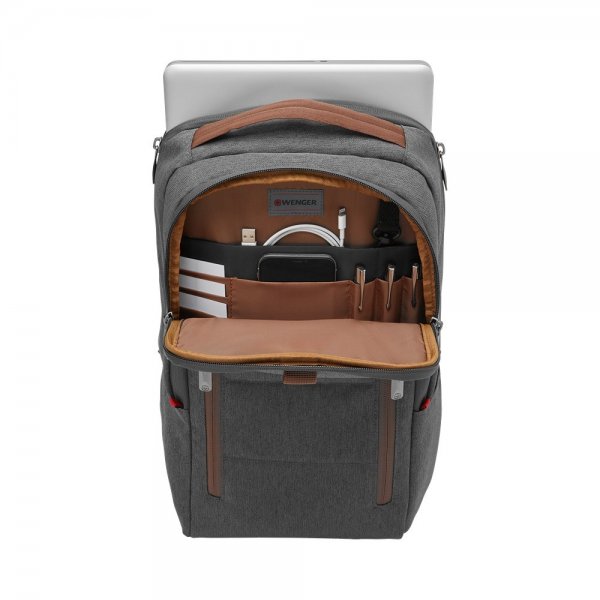 Wenger City Upgrade 16" kannettavan tietokoneen reppu, harmaa