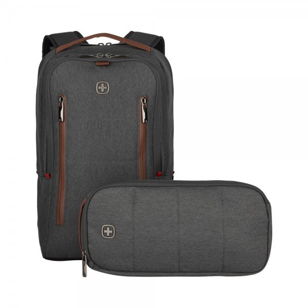 Wenger City Upgrade 16" kannettavan tietokoneen reppu, harmaa