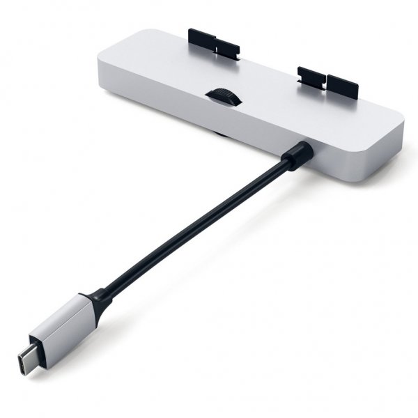 Satechi alumiininen Type-C Clamp Hub Pro, hopea