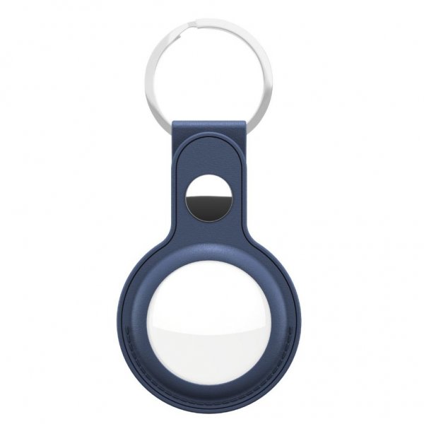KeyBudz AirTag -pidike, nahkaa, sininen
