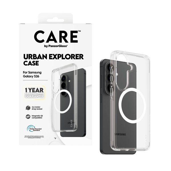 CARE by PanzerGlass Samsung Galaxy S26 Kuori Urban Explorer MagSafe Transparentti