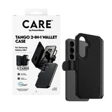 CARE by PanzerGlass Samsung Galaxy S26 Plus -kotelo Tango Two-in-One Wallet MagSafe Musta