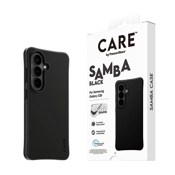 CARE by PanzerGlass Samsung Galaxy S26 Kuori Samba MagSafe Musta