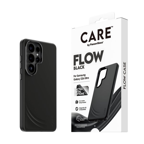 CARE by PanzerGlass Samsung Galaxy S26 Ultra Kuori Flow MagSafe Musta