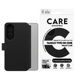 CARE by PanzerGlass Samsung Galaxy S25 Edge -kotelo Tango Two-in-One Wallet MagSafe Musta